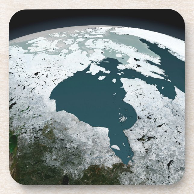 Hudson Bay Sea Ice am 14. November 2005. Getränkeuntersetzer (Vorderseite)