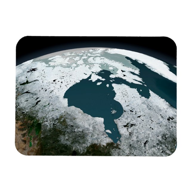 Hudson Bay Sea Ice am 14. November 2005. Magnet (Horizontal)