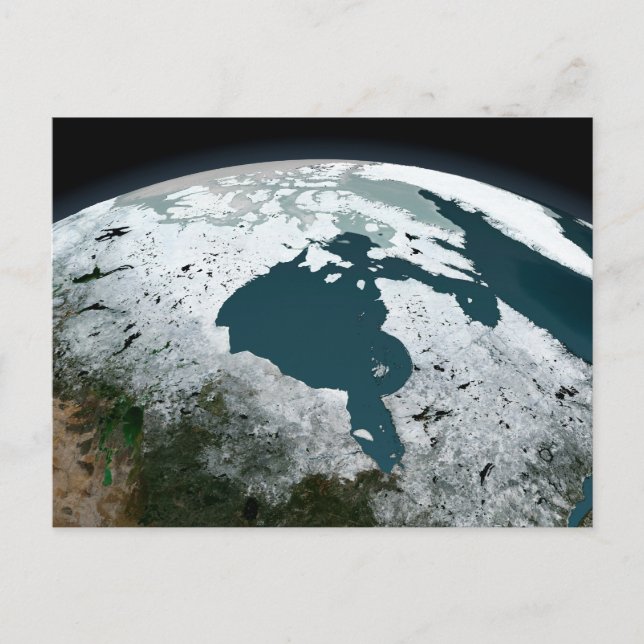 Hudson Bay Sea Ice am 14. November 2005. Postkarte (Vorderseite)