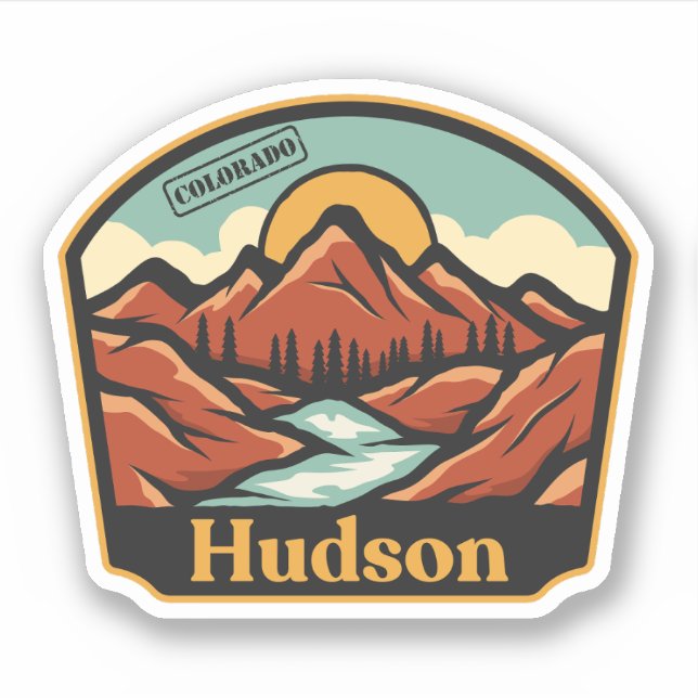 Hudson, Colorado Sticker (Vorderseite)