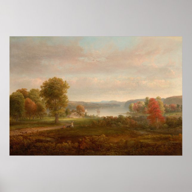 Hudson en Automne - Thomas Doughty Poster d'Art (Devant)