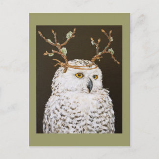 Hudson la carte postale de hibou neigeux