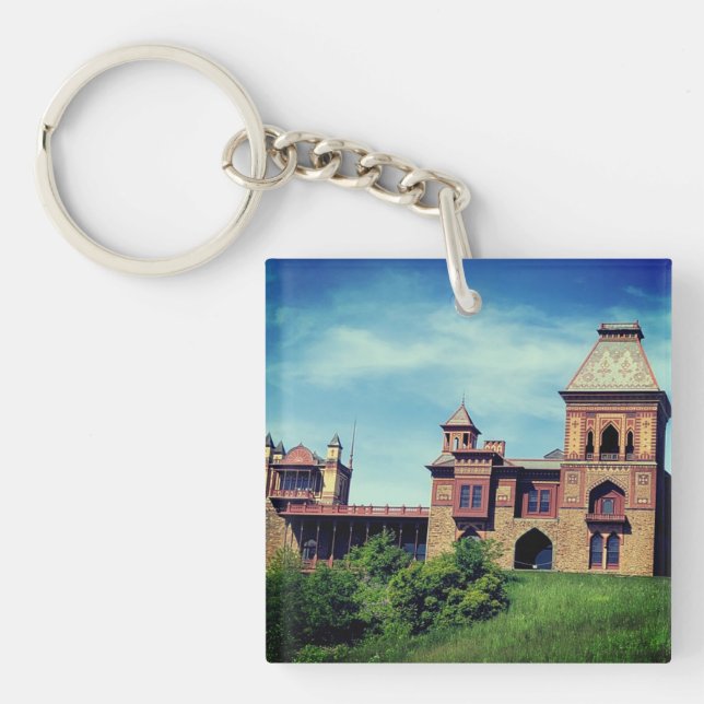 Hudson, NY - Frederic Church Anwesen Schlüsselanhänger (Vorderseite)
