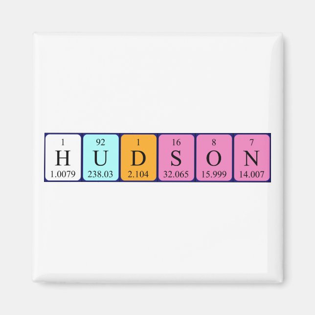 Hudson Periodenmagnet Magnet (Vorne)