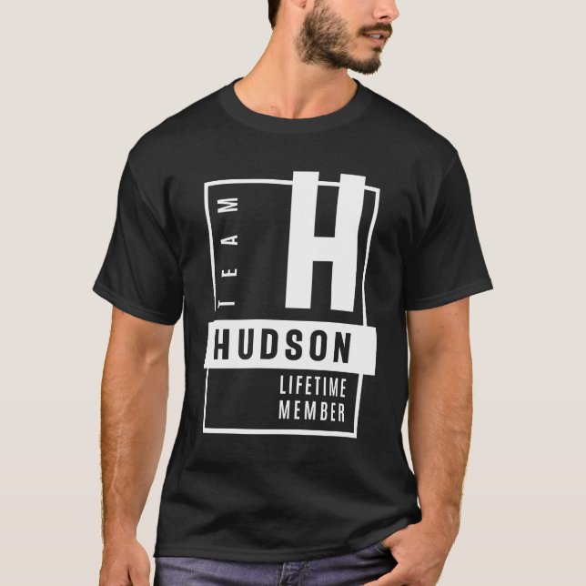 Hudson Personalisiert Name Birthday Gift T-Shirt (Vorderseite)
