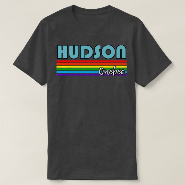 Hudson Quebec Pride Hudson LGBT Geschenk LGBTQ-Unt T-Shirt (Design vorne)