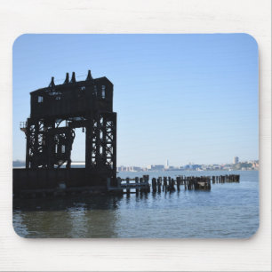 Hudson River Dock New York City NYC Fotografy Mousepad