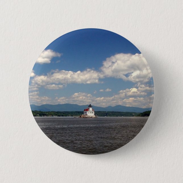 Hudson River Lighthouse Button (Vorderseite)
