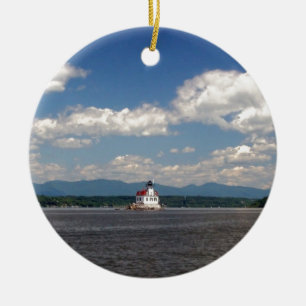 Hudson River Lighthouse Keramik Ornament