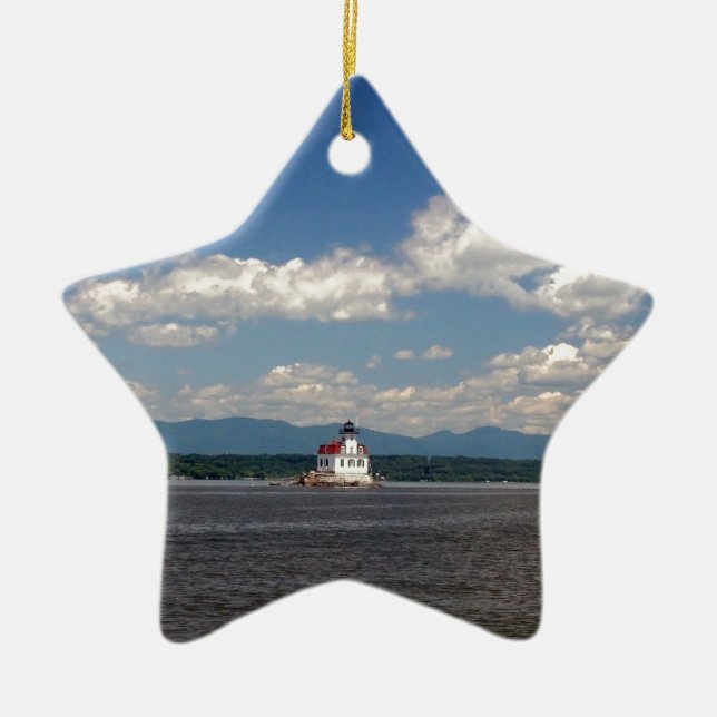 Hudson River Lighthouse Keramikornament (Vorne)