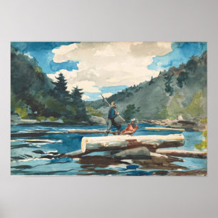 Hudson River Logging Winslow Homer Fine Art Art Poster