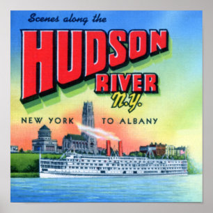 Hudson River New York to Albany Poster