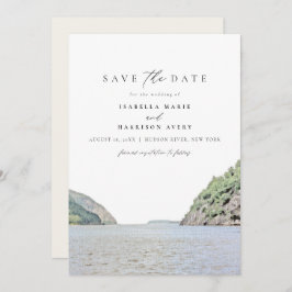 HUDSON RIVER New York Wasserfarbe Save the Date Einladung