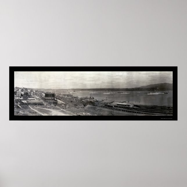 Hudson River Parade Foto 1909 Poster (Vorne)