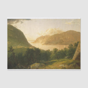 Hudson River Scene von John Frederick Kensett Seidenpapier