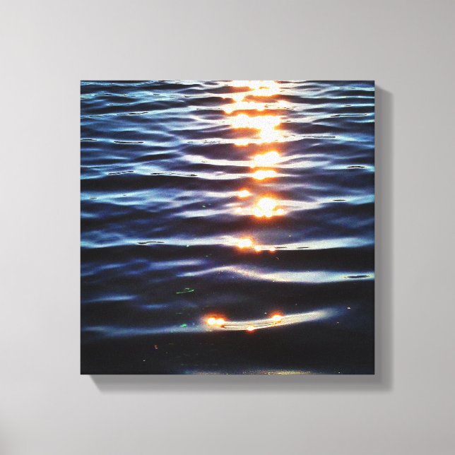 Hudson-Sonnenuntergangsreflektionen Leinwanddruck (Vorderseite)