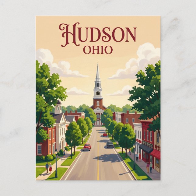 Hudson USA Postkarte (Vorderseite)