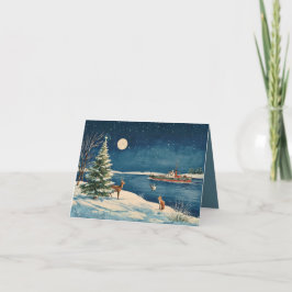Hudson Valley Americana Storybook Christmas Card Karte