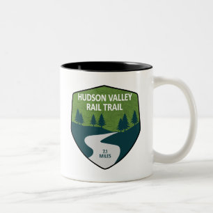 Hudson Valley Rail Trail New York Zweifarbige Tasse