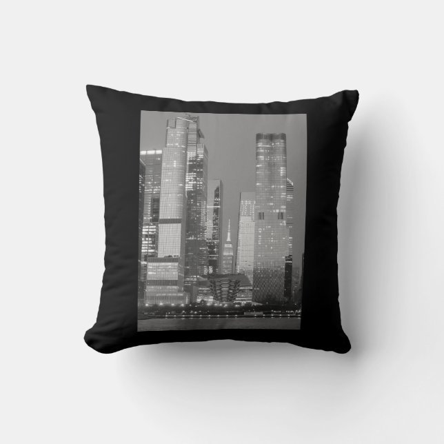 Hudson Yards (Schiff) Empire State Gebäude, NYC Kissen (Vorderseite)