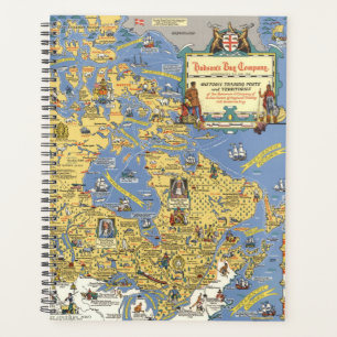 Hudson's Bay Company - Karte von Kanada Planer