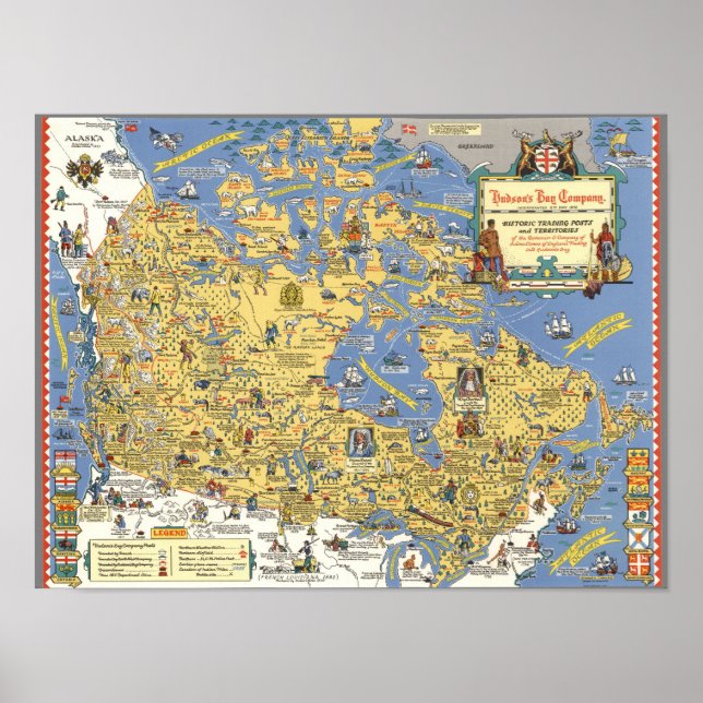 Hudson's Bay Company - Map of Canada Poster (Vorne)