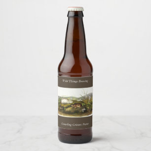 Hudson's Bay (Ungava Collared) Lemming von Audubon Bierflaschenetikett