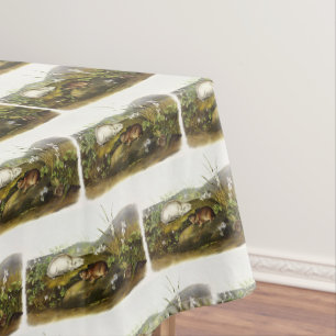Hudson's Bay (Ungava Collared) Lemming von Audubon Tischdecke