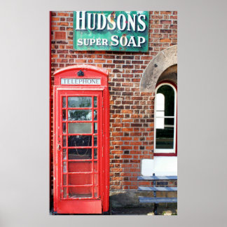 Hudson's Super-Soap-Zeichen Poster