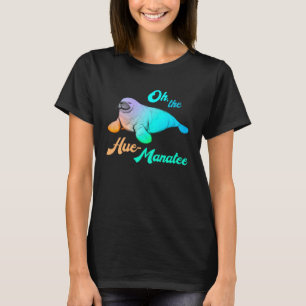 Hue Manatee Regenbogen Menschlichkeit Tier Seekuh T-Shirt