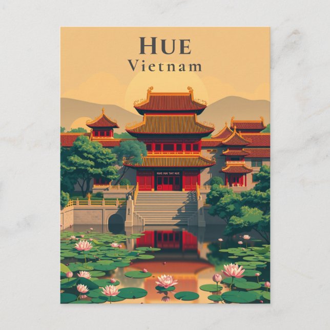 Hue Vietnam Imperial City Postkarte (Vorderseite)