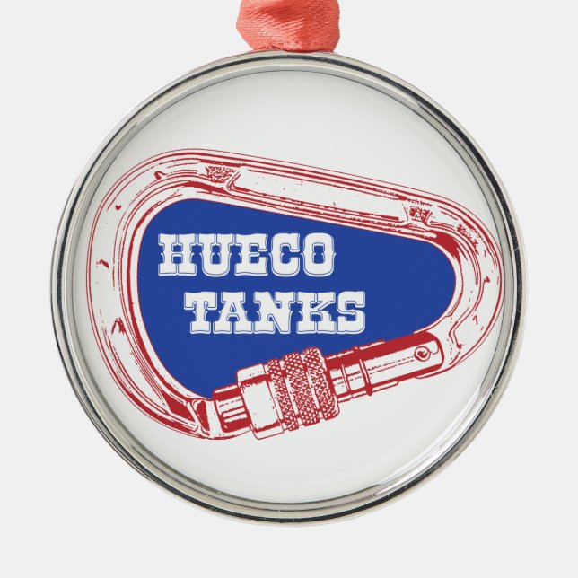 Hueco Behälter Carabiner Silbernes Ornament (Vorne)