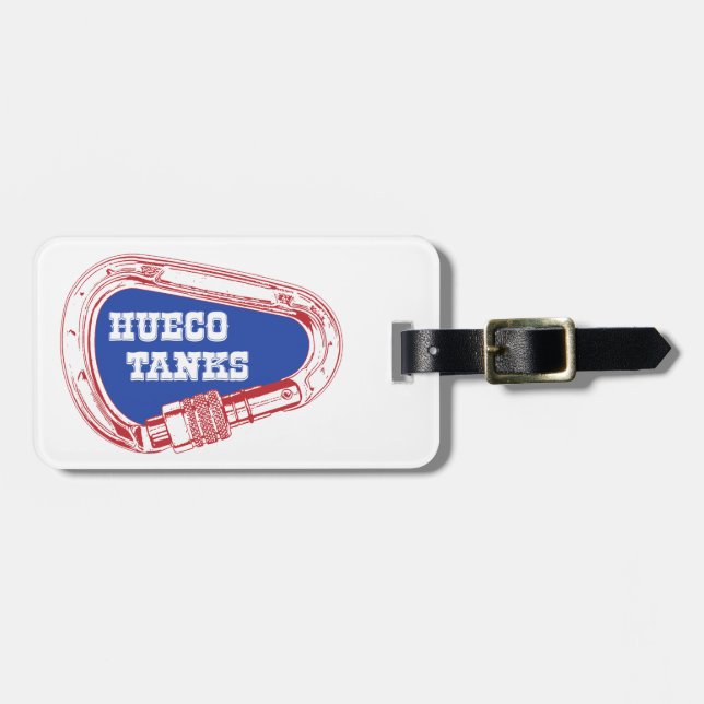 Hueco Tanks Carabiner Gepäckanhänger (Vorderseite horizontal)