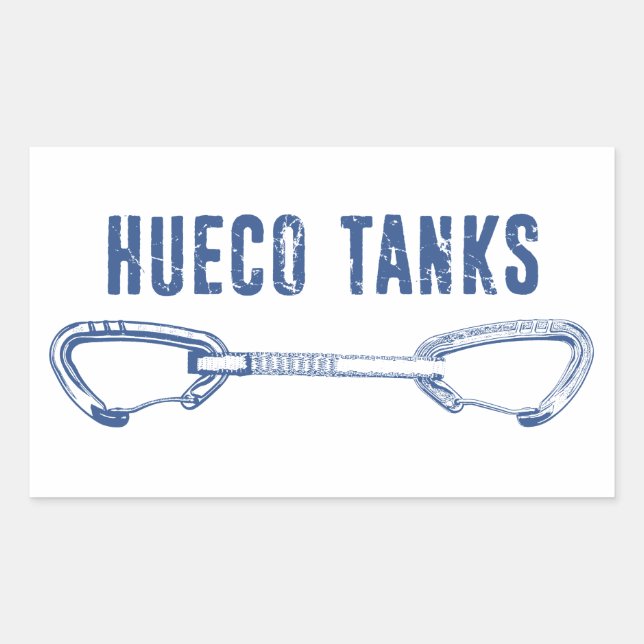 Hueco Tanks Climbing Quickziehen Rechteckiger Aufkleber (Vorderseite)