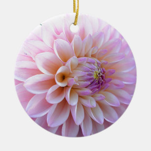 Hued Pastelldahlie Keramik Ornament