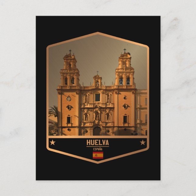 Huelva Postkarte (Vorderseite)