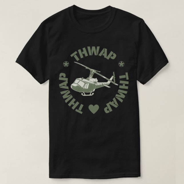 Huey UH1 Bester Hubschrauber je T-Shirt (Design vorne)