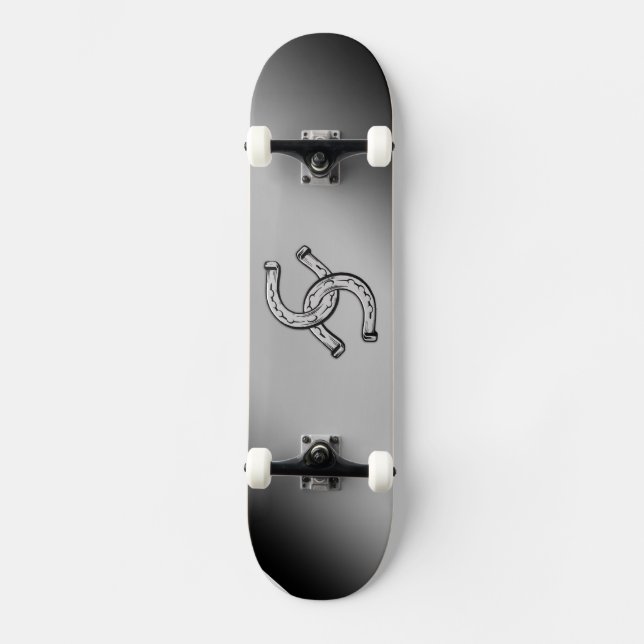 Hufeisen auf der Silver Gradient Skateboard (Vorderseite)