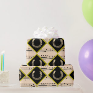 Hufeisen in Diamanten  Geschenkpapier