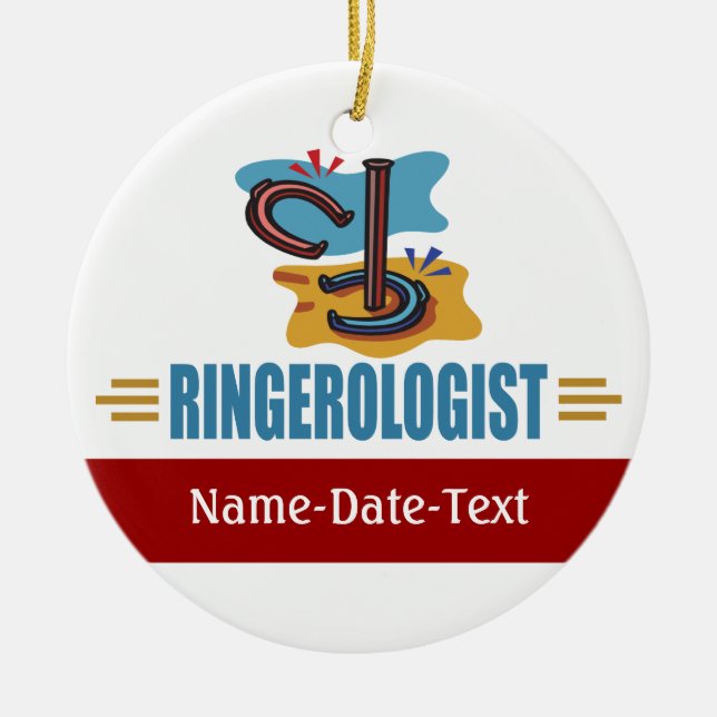 Hufeisen Keramik Ornament (Vorne)