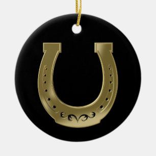 Hufeisen Keramik Ornament