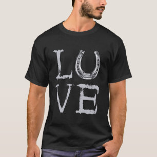 Hufeisen Liebe Trimmen Equine Huf Beschlagen F T-Shirt