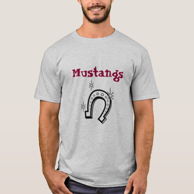 Hufeisen, Mustangs T-Shirt (Vorderseite)