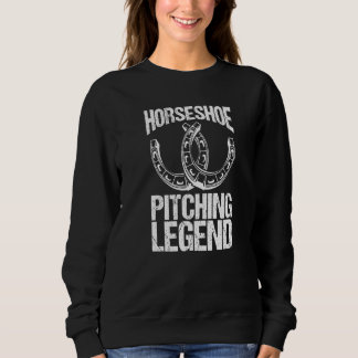 Hufeisen Pitching Legend Backyard Picnic Toss Gam Sweatshirt
