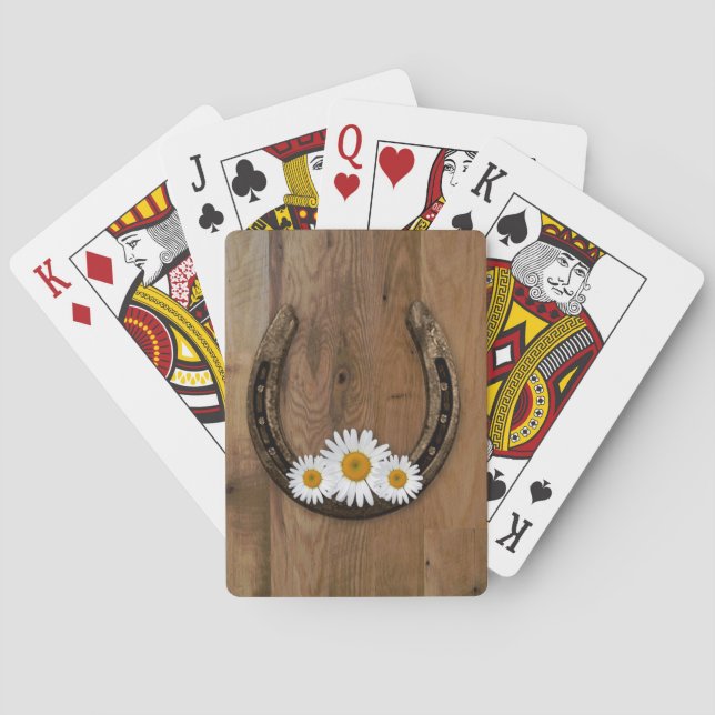 Hufeisen und Milchspielkarten Spielkarten (Rückseite)
