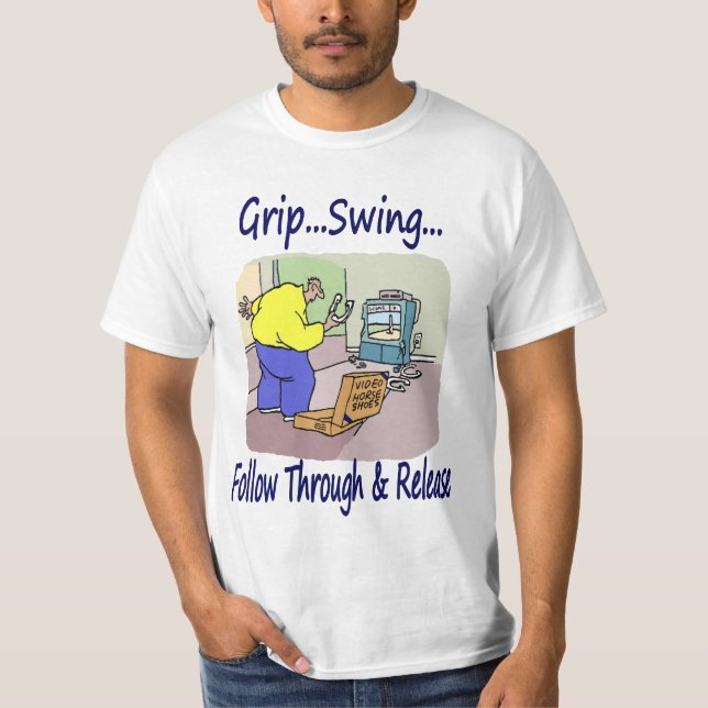 Hufeisen-Videowert-T-Shirt T-Shirt (Vorderseite)
