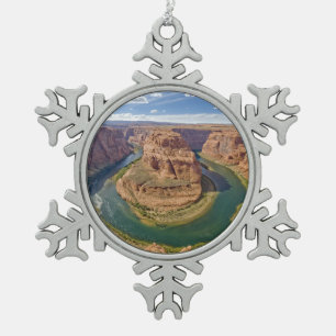 Hufeisenbiegung, Arizona, USA Schneeflocken Zinn-Ornament