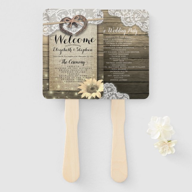 Hufeisenblütenpfeifenprogramme Handfan Fächer (Vorne und Hinten)