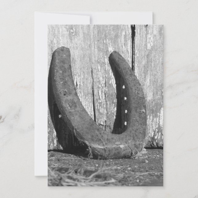 Hufeiseneinladung Einladung (Vorderseite)