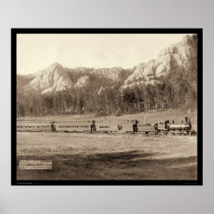 Hufeisenkurve nahe Custer Stadt Sd 1891 Poster